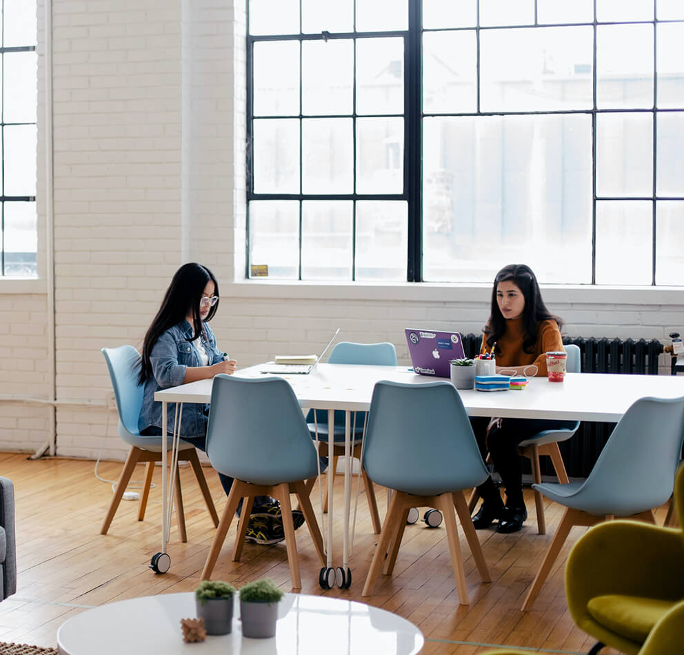 Bizphorus team meeting in an office